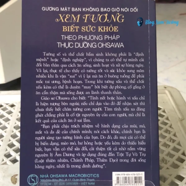 Sách Xem Tướng Biết Sức Khỏe Theo Phương Pháp Thực Dưỡng Ohsawa